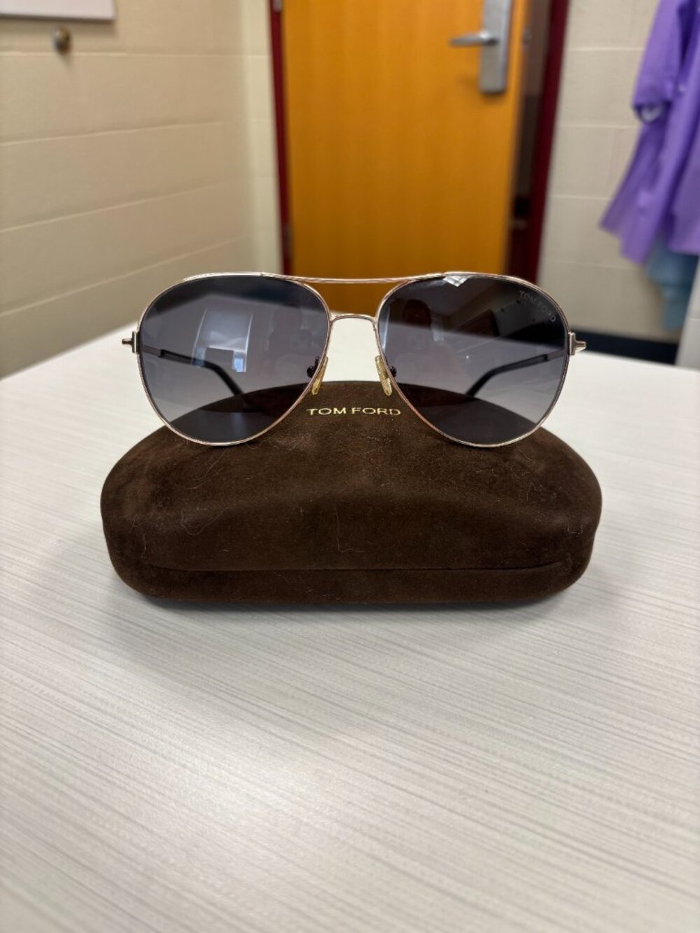 Tom Ford Clark 59 mm Polarized Sunglasses (Rose Gold/Smoke)